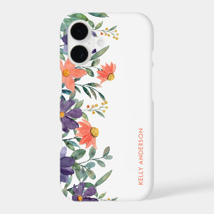 Trendy Botanical Foliage Pattern Monogrammed Decal