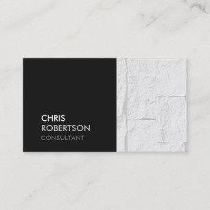 Trendy Brick Wall Grey Attractive Business Card