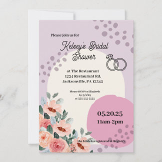 Trendy Bridal Shower Invite
