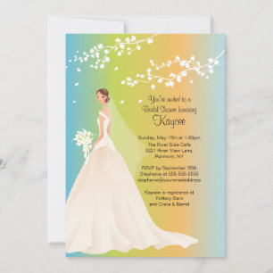 Trendy Bride Pastel Bridal Shower Invite