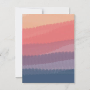 Trendy Bright Dusk Coloured Watercolor Painting Postcard