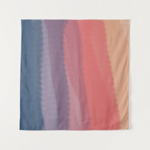 Trendy Bright Dusk Coloured Watercolor Painting Tapestry