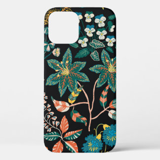 Trendy bright Floral pattern in the many kind of f iPhone 12 Case