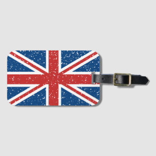 Trendy British flag Luggage Tag