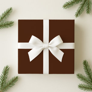 Trendy Brown Solid  colour Christmas Wrapping Pape Wrapping Paper