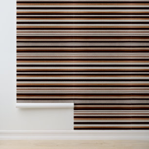 Trendy Brown White Luxury Linen Texture Collection Wallpaper