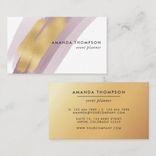 Trendy Brush Strokes Collage Business Card