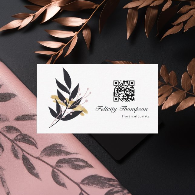 Trendy Brush Strokes Collage Business Card (Creator Uploaded)