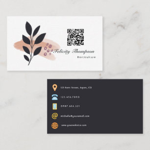Trendy Brush Strokes Collage Business Card