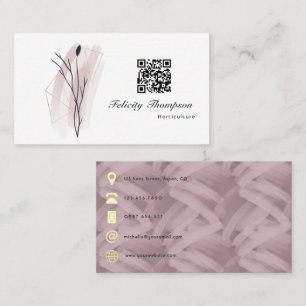 Trendy Brush Strokes Collage Business Card