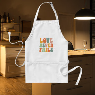 Trendy Bubble Typography Love Standard Apron