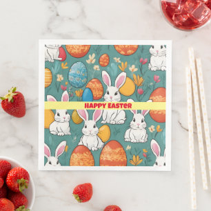 Trendy Bunny Easter Collection Napkin
