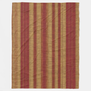 Trendy Burgundy Gold Luxury Linen Collection Fleece Blanket