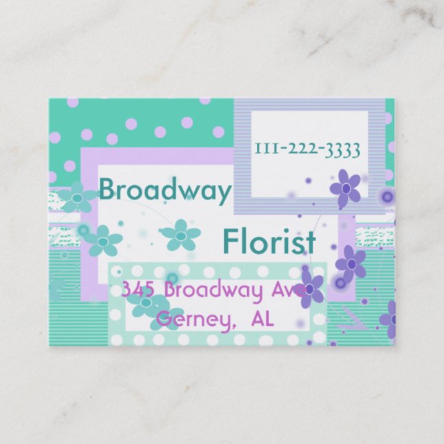 Trendy Business Card (Front)