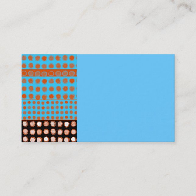 trendy business card template  with abstract art (Front)