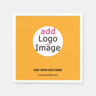 Trendy Business Custom Logo Macaroni and Cheese Napkin