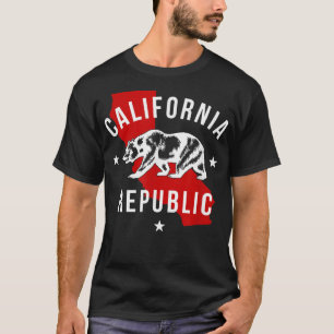 Trendy California Republic Bear State  T-Shirt
