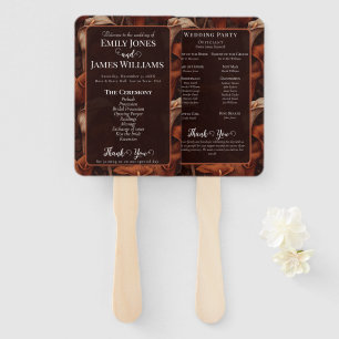 Trendy Calla Lilies Inspired Botanical Wedding Hand Fan