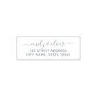 Trendy Calligraphy Couple Name Return Address