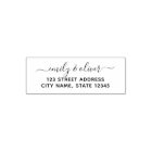 Trendy Calligraphy Couple Name Return Address