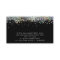 Trendy Calligraphy Script Black Silver Glitter
