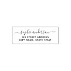 Trendy Calligraphy Script Name Return Address