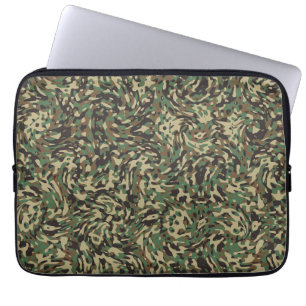 Trendy Camouflage Green Laptop Sleeve