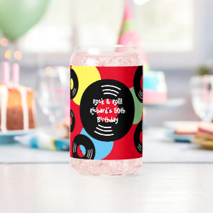Trendy can glasses for rock & roll Birthday party