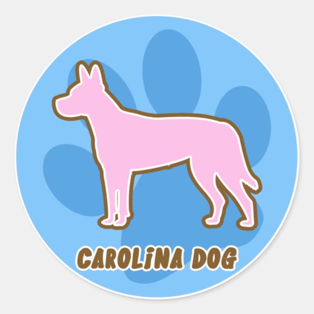 Trendy Carolina Dog Stickers (Front)
