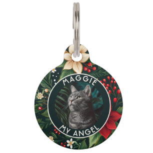 Trendy Cat Dad Gift Christmas Print  Pet Tag