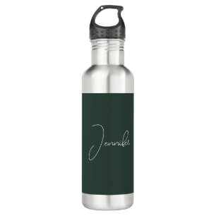 Trendy Celtic Greyish Green Modern Add Own Name 710 Ml Water Bottle