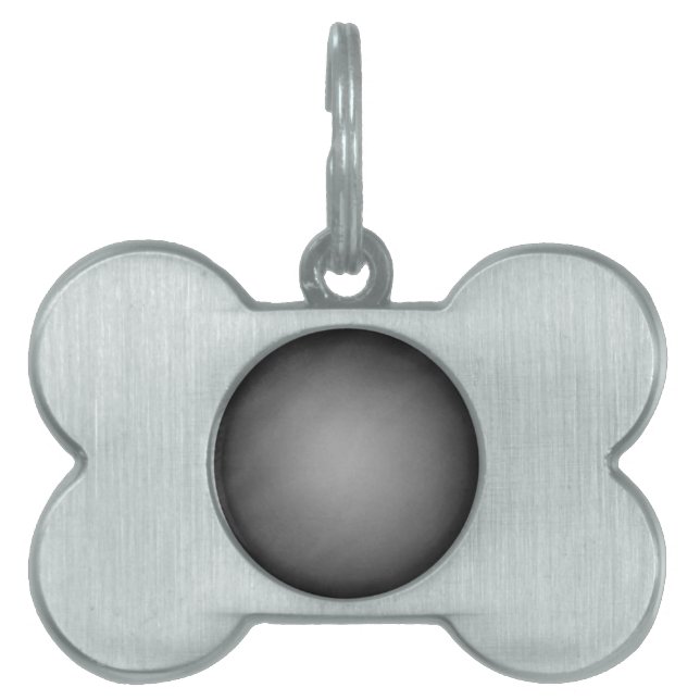 Trendy Chalkboard Vignette Pet Name Tag (Front)