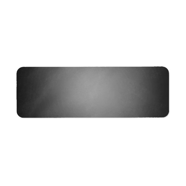 Trendy Chalkboard Vignette Return Address Label (Front)
