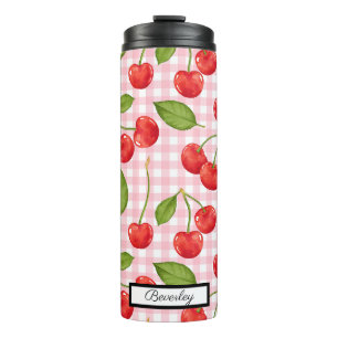 Trendy Cherry Pattern  Thermal Tumbler