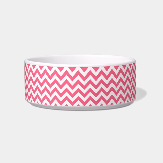 Trendy Chevron Cat Bowl (Right)