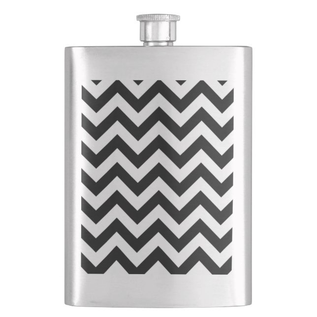 Trendy Chevron Classic Flask (Front)