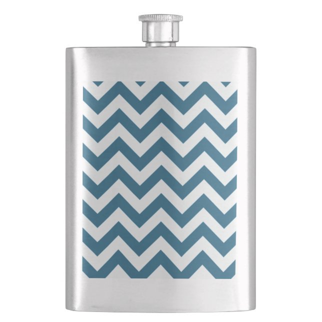Trendy Chevron Classic Flask (Front)