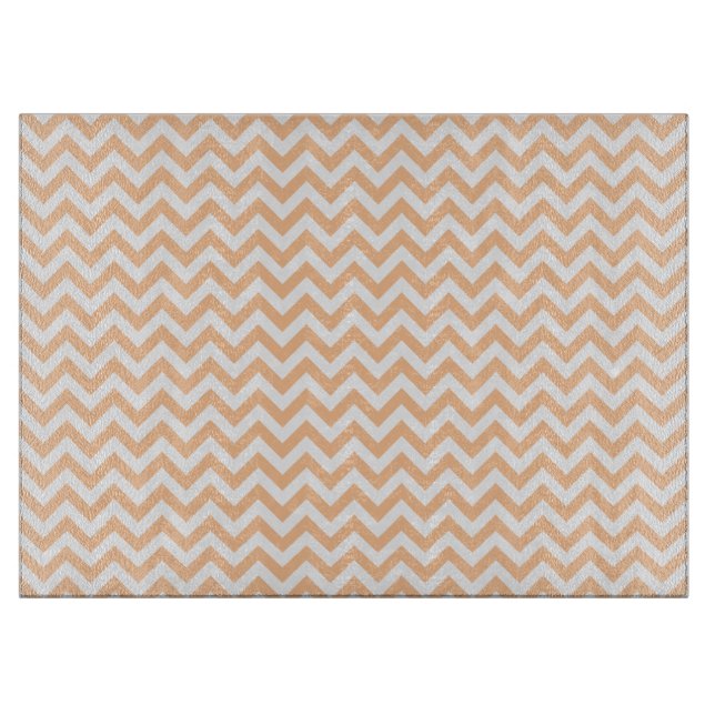 Trendy Chevron Cutting Board (Front)