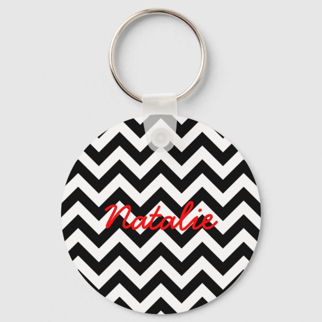 Trendy Chevron Keychain (Front)