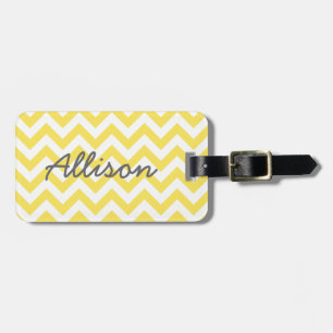Trendy Chevron Luggage Tag