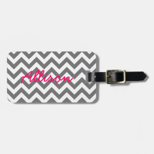 Trendy Chevron Luggage Tag