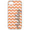 Trendy Chevron Pattern with name - orange grey