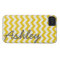 Trendy Chevron Pattern with name - yellow grey