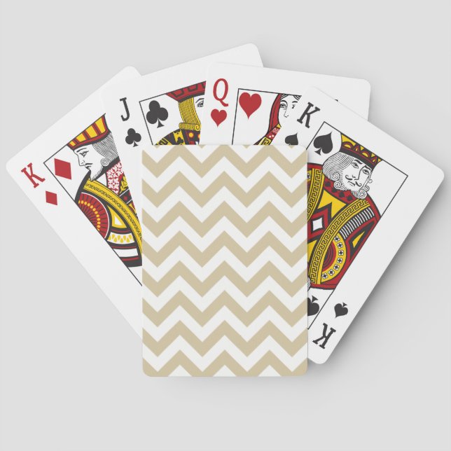 Trendy Chevron Playing Cards (Back)