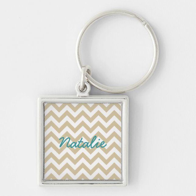 Trendy Chevron Premium Keychain (Front)