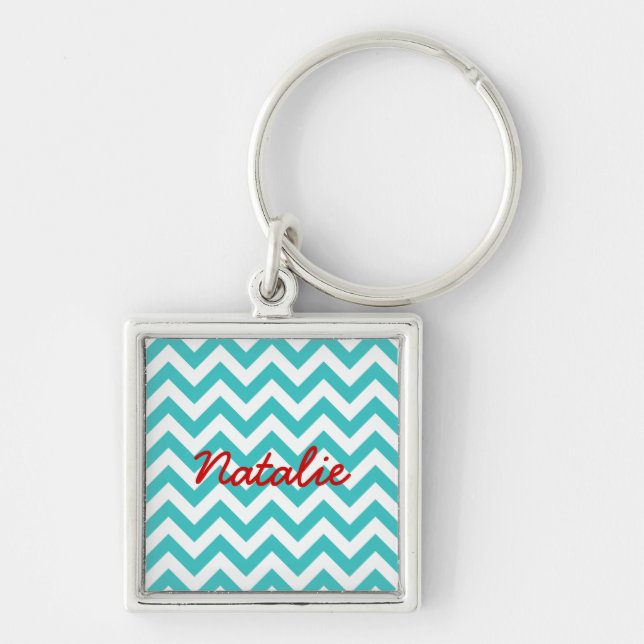 Trendy Chevron Premium Keychain (Front)