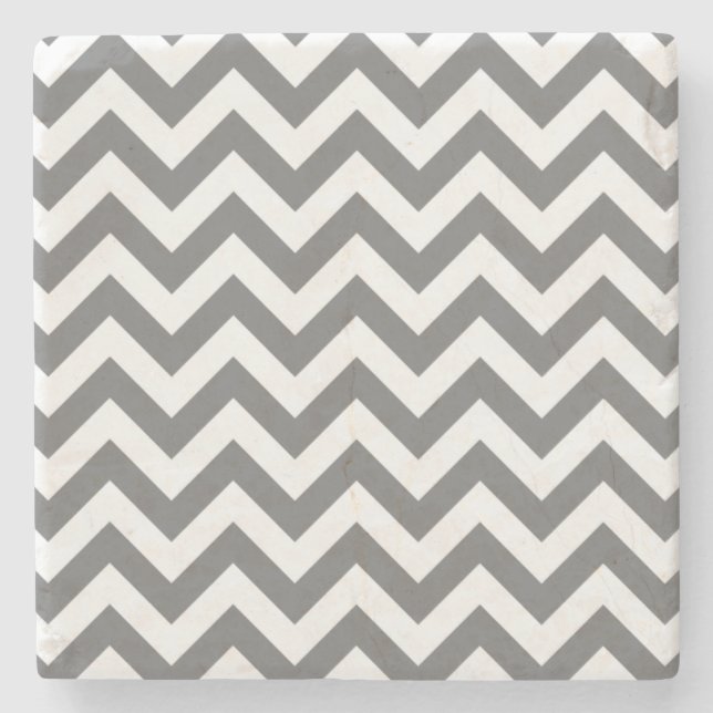 Trendy Chevron Stone Coaster (Front)