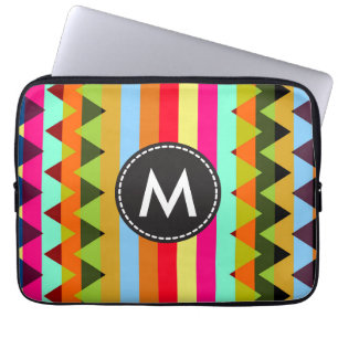 Trendy Chevron Stripes Pattern #16 Laptop Sleeve