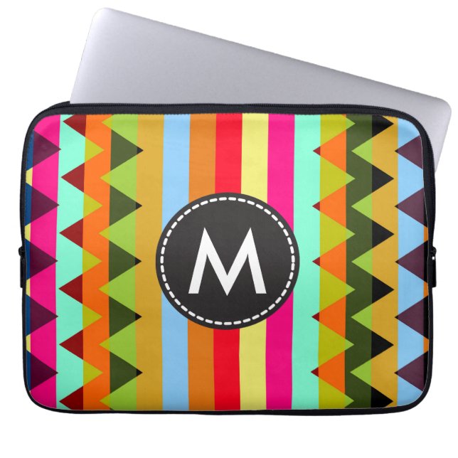 Trendy Chevron Stripes Pattern #16 Laptop Sleeve (Front)