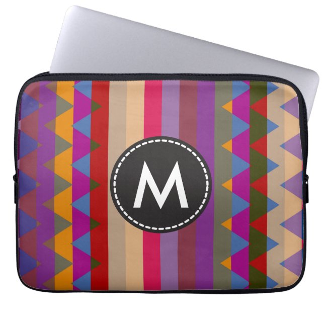 Trendy Chevron Stripes Pattern #17 Laptop Sleeve (Front)